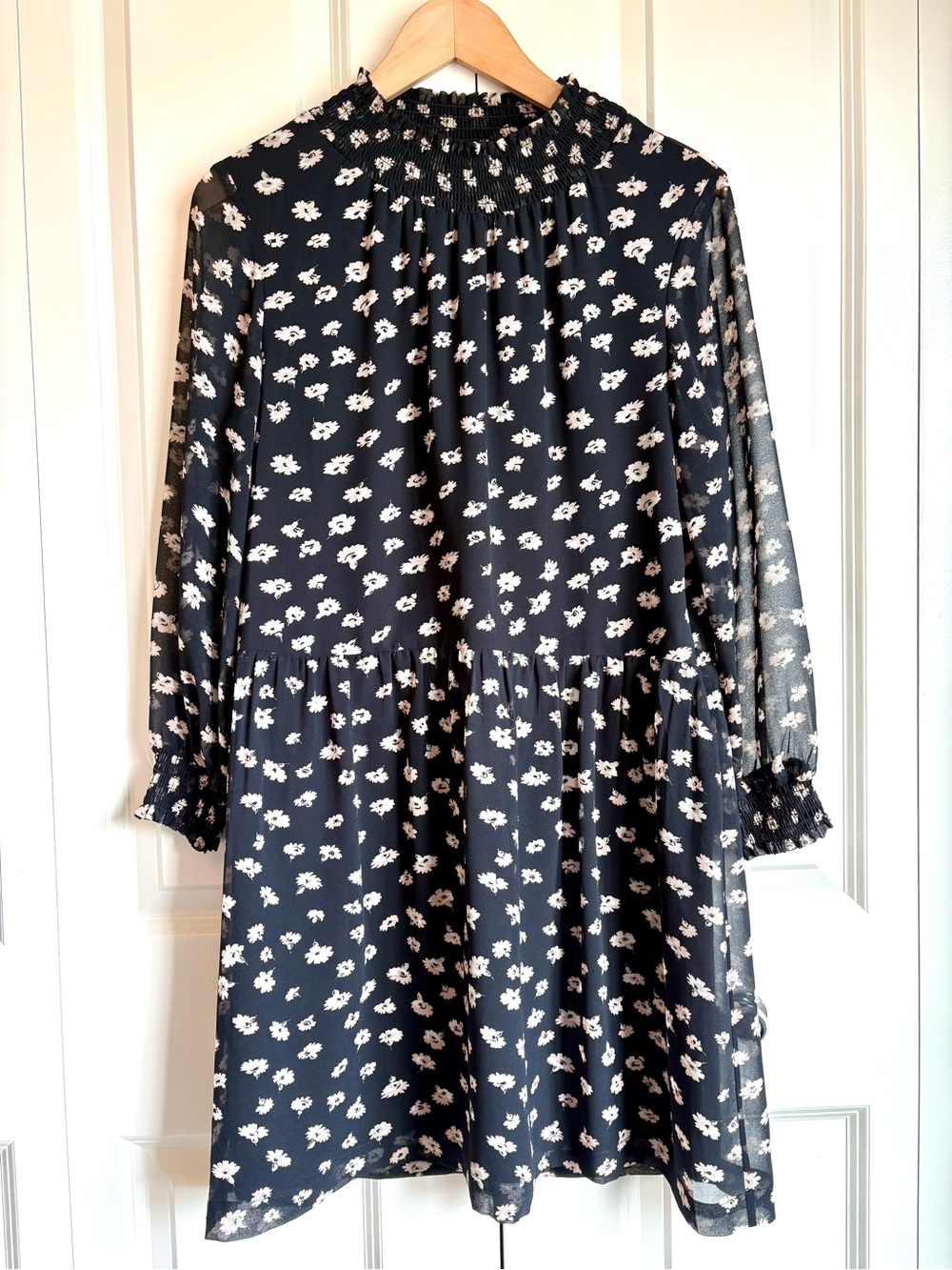 Madewell Mistlight Mockneck Whimsigoth Dress in the Seattle Floral size small